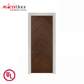 ASICO UL Listed Hotel Fire Rated Wood Door With For Interior